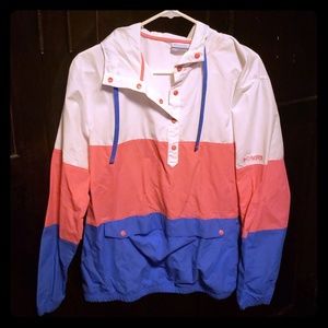 Super cute Columbia halfzip windbreaker jacket